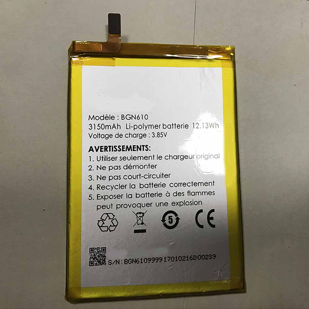 D 3150mAh/12.13WH 3.85V/4.4V batterie