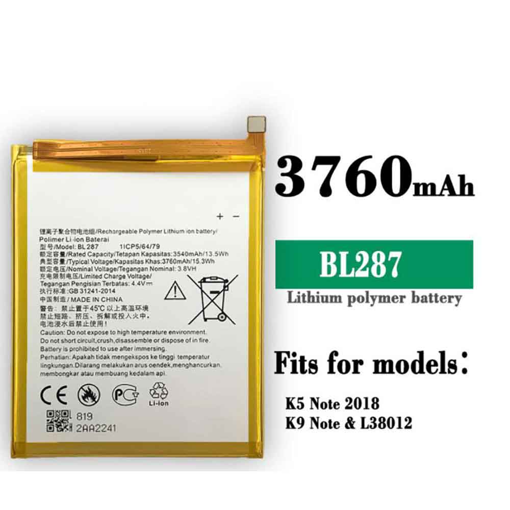 B 3540MAH/13.5Wh 3.8V 4.4V batterie