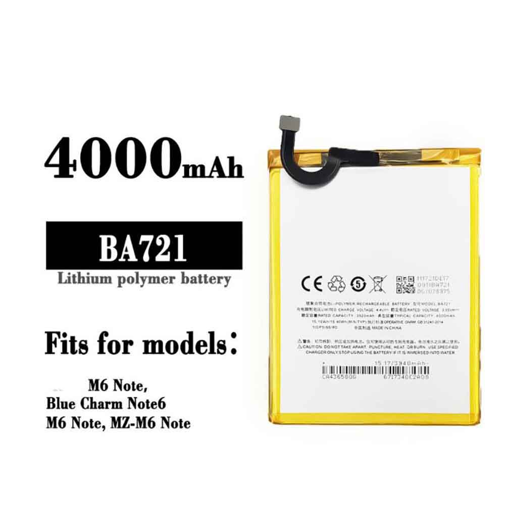 BA 4000mAh/15.40WH 3.85V 4.4V batterie