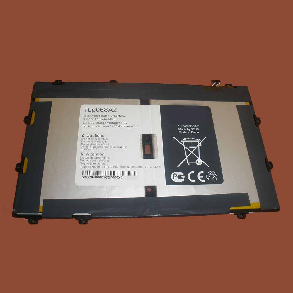 Tablet 6480mAh/24WH 3.7V/4.2V batterie