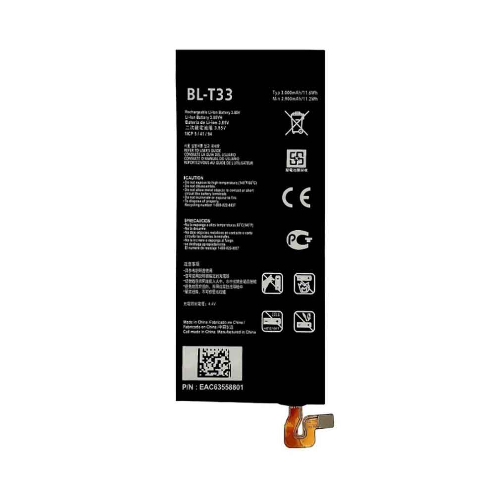 T 3000mAh 3.85V batterie