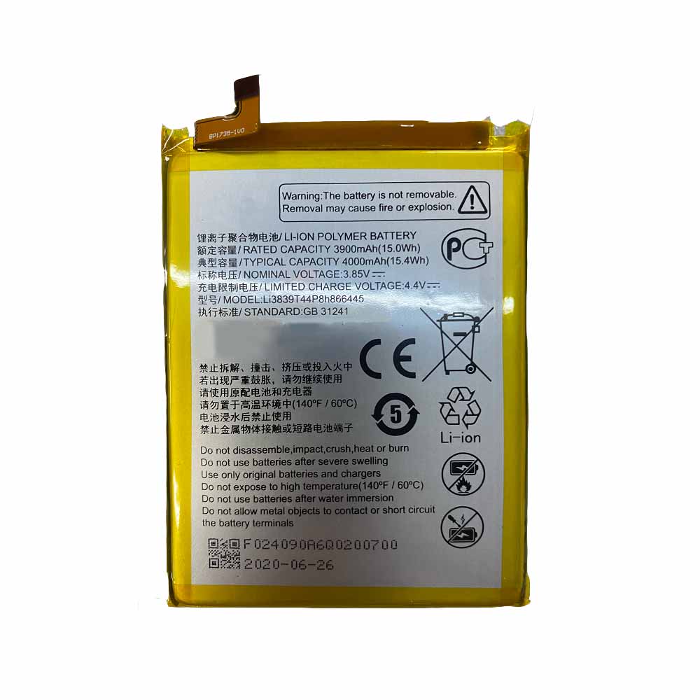 T 3900mAh 15.0WH 3.85V 4.4V batterie