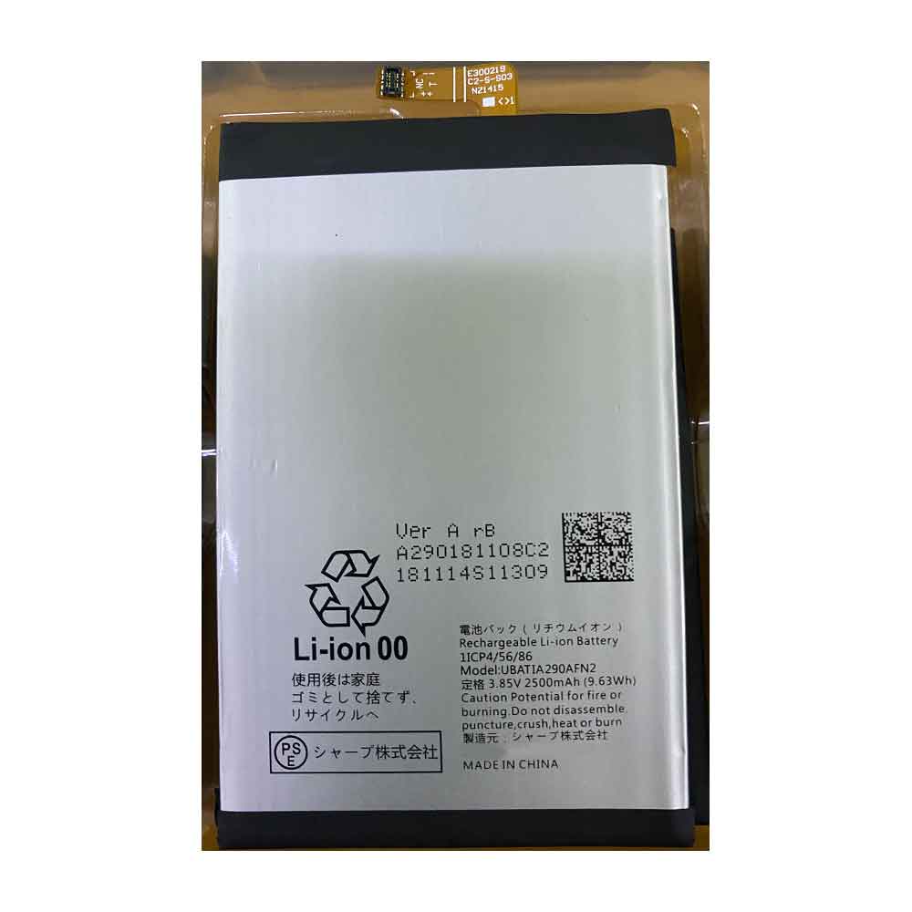  2500mAh 9.63WH 3.85V batterie