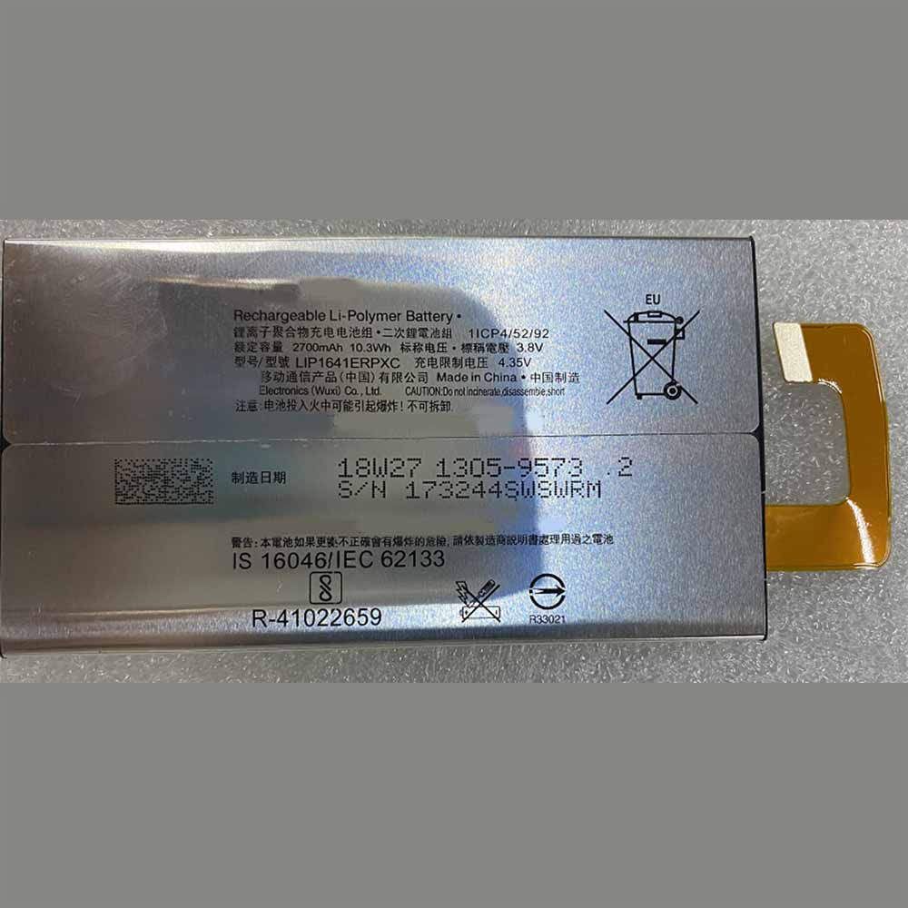 A1 2700mAh 10.3WH 3.8V 4.35V batterie