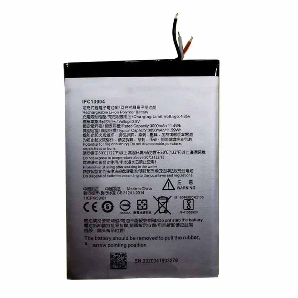 C 3000mAh 11.40WH 3.8V 4.35V batterie