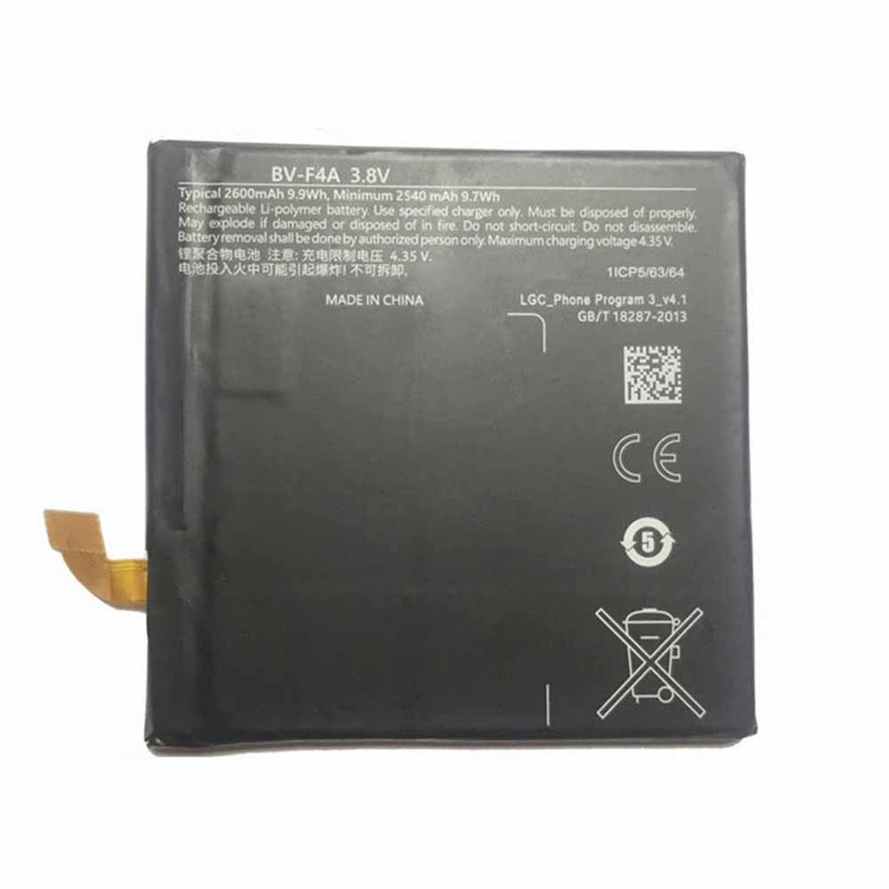 F 2540mAh 9.7WH 3.8V 4.35V batterie