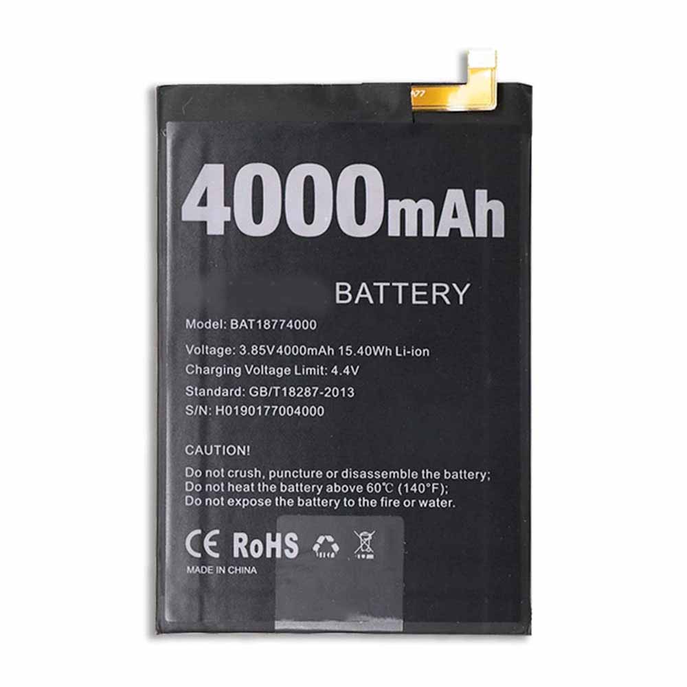T 4000mAh 15.40WH 3.85V 4.4V batterie
