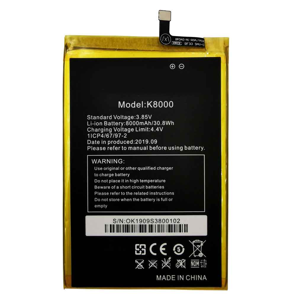 K 8000mAh 30.8WH 3.85V 4.4V batterie