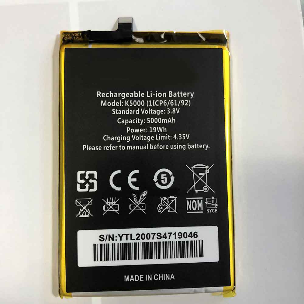  5000mAh 19WH 3.8V 4.35V batterie