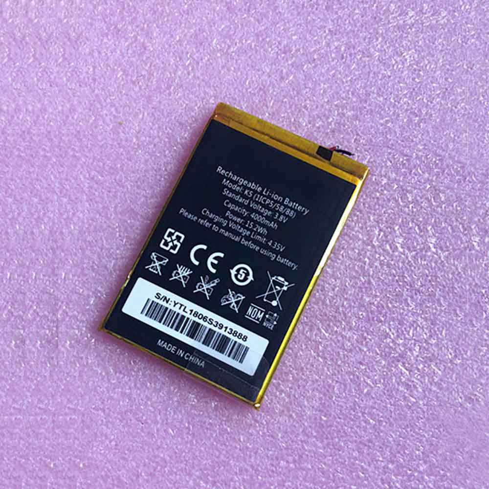 K5 4000mAh 15.2WH 3.8V 4.35V batterie