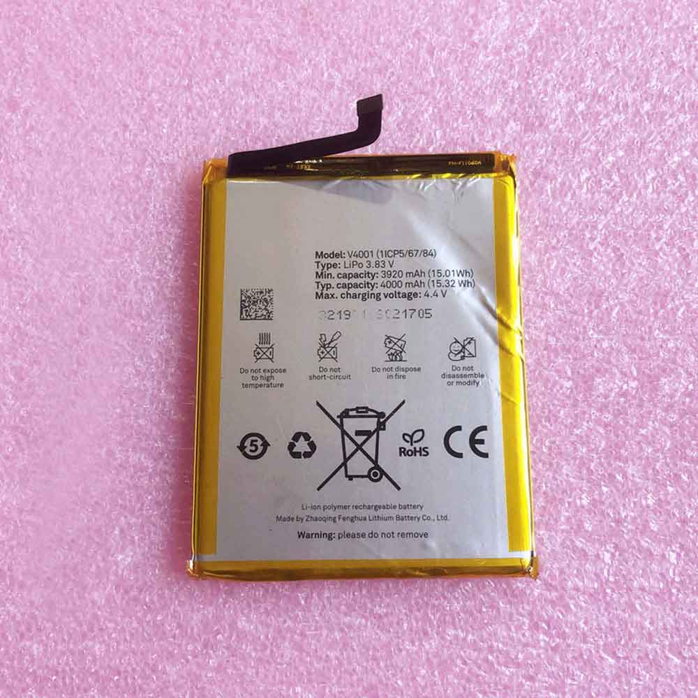 V4001 3920mAh 15.01WH 3.83V 4.4V batterie