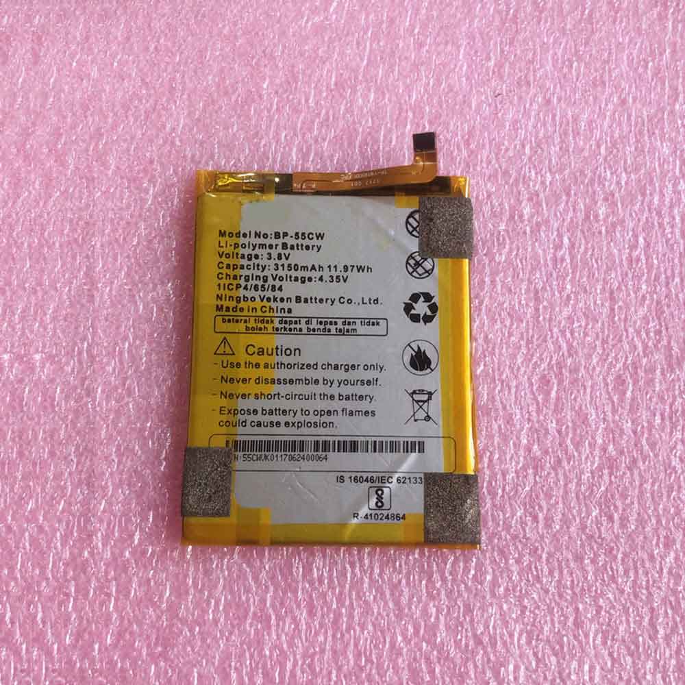 55 3150mAh 11.97WH 3.8V 4.35V batterie