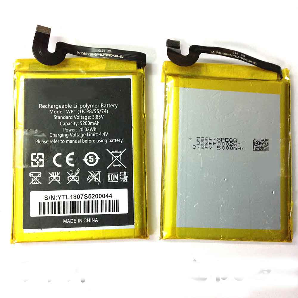T 5200mAh 20.02WH 3.85V 4.4V batterie