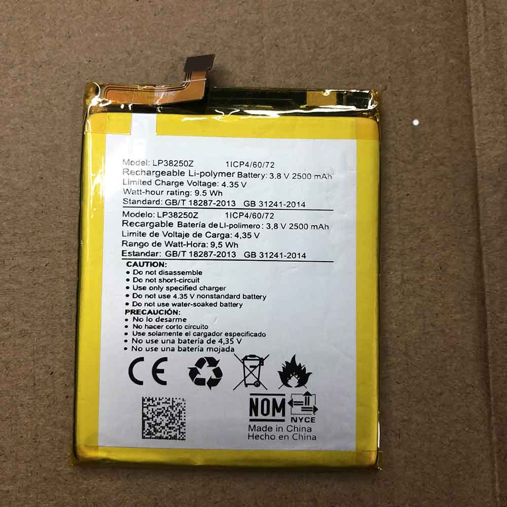  2500MAH 9.5WH 3.8V 4.35V batterie