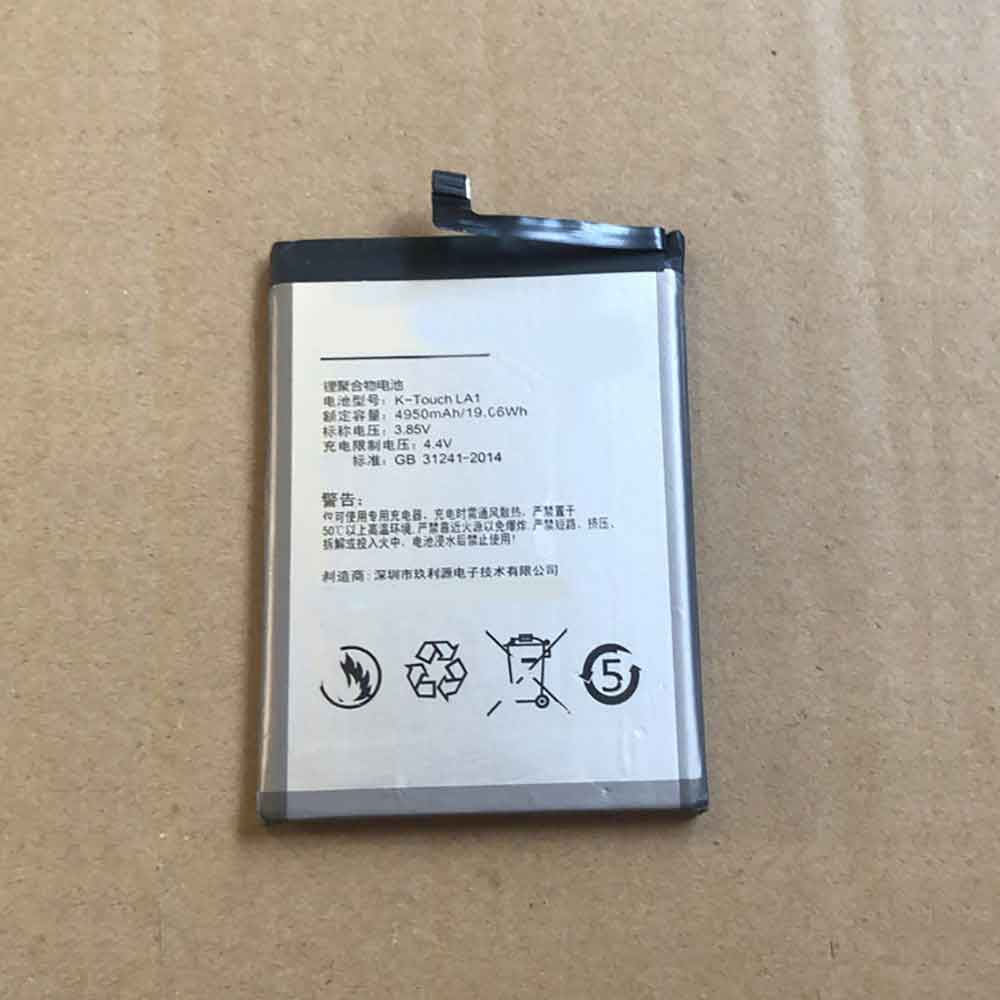 K 4950mAh/19.06WH 3.85V 4.4V batterie