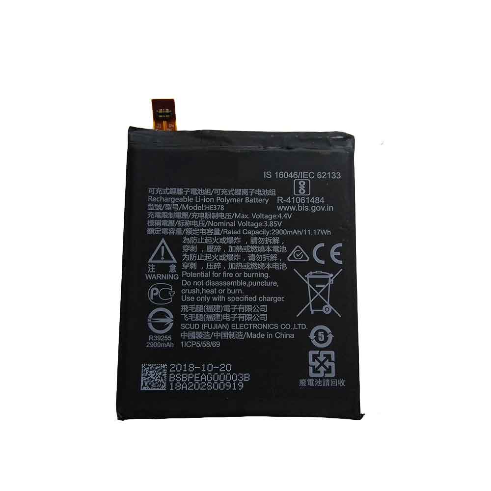 D 2900mAh 11.17WH 3.85V 4.4V batterie