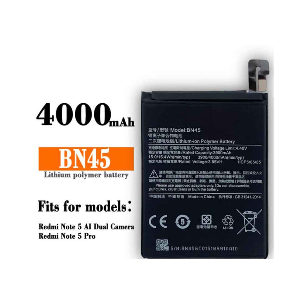 B 4000mAh/15.4WH 3.85V 4.4V batterie