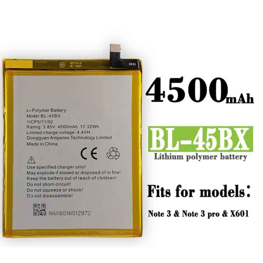 4 4500mAh/17.32WH 3.85V 4.4V batterie