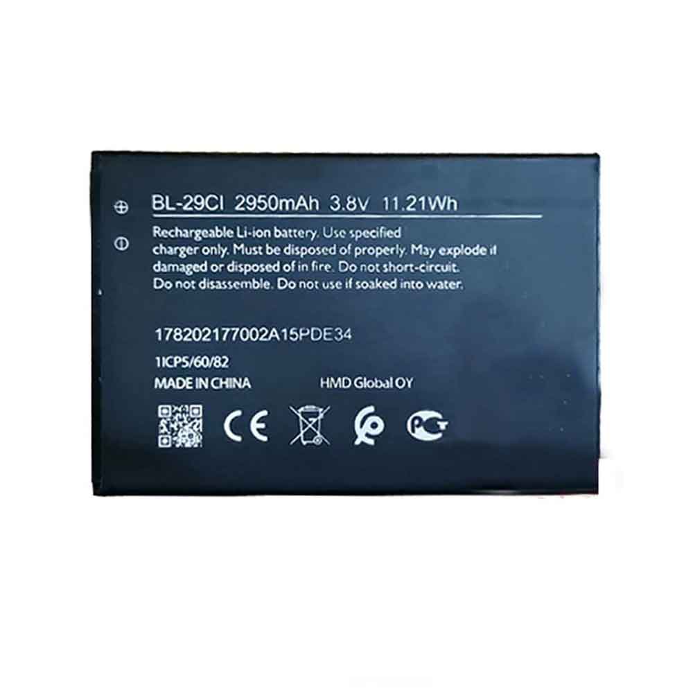 K 2950MAH/11.21WH 3.8V batterie