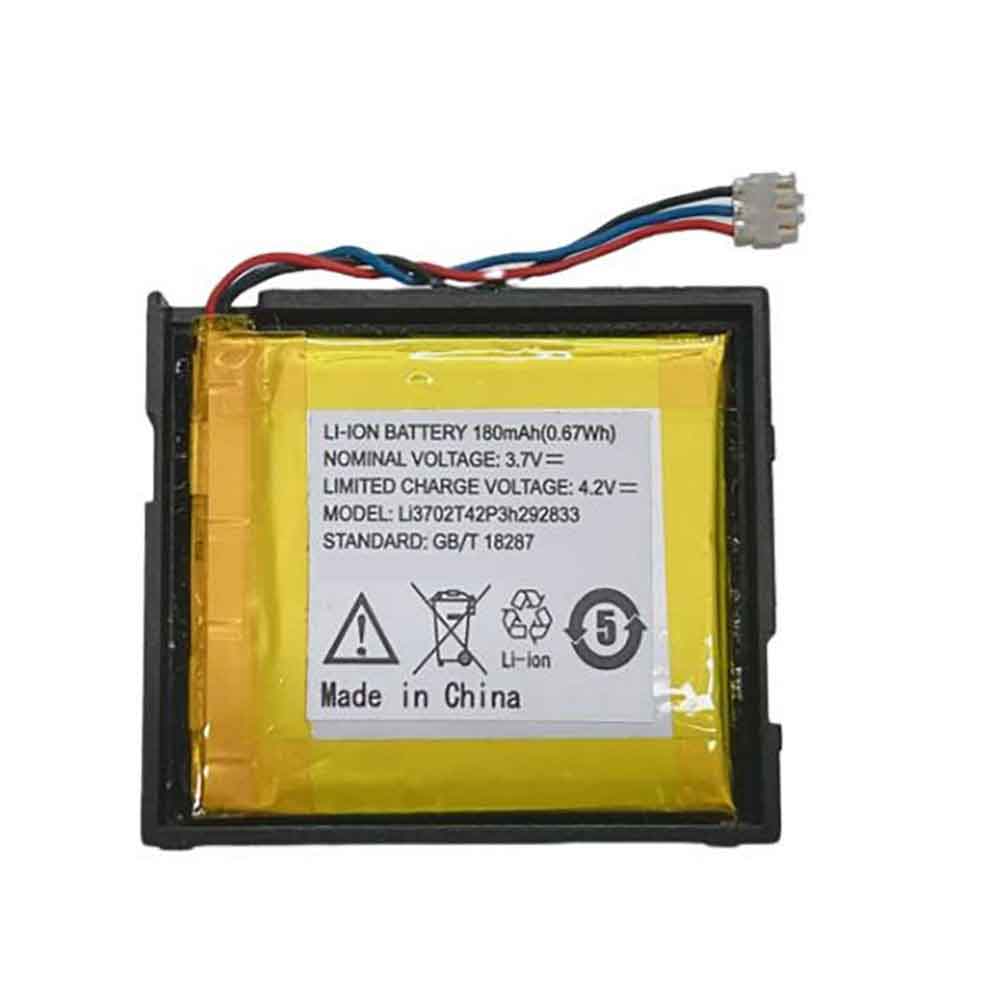 LI3702T42P3H292833 180mAh/0.67WH 3.7V 4.2V batterie