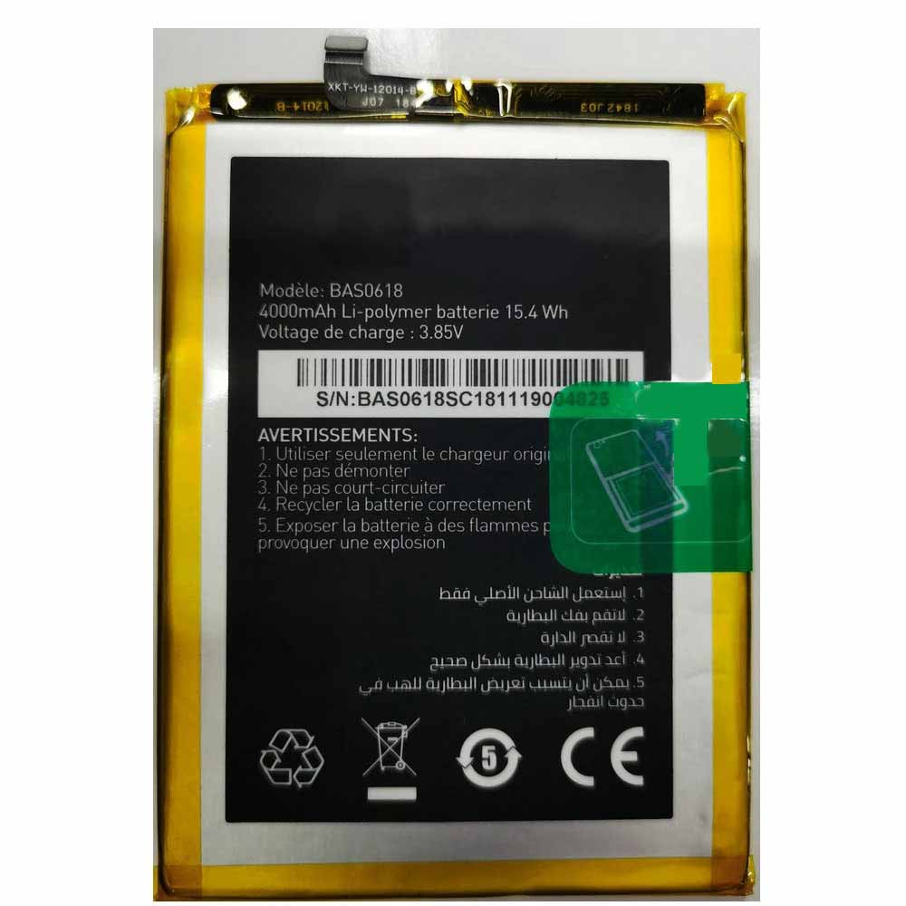 BA 4000mAh/15.4Wh 3.85V/4.4V batterie