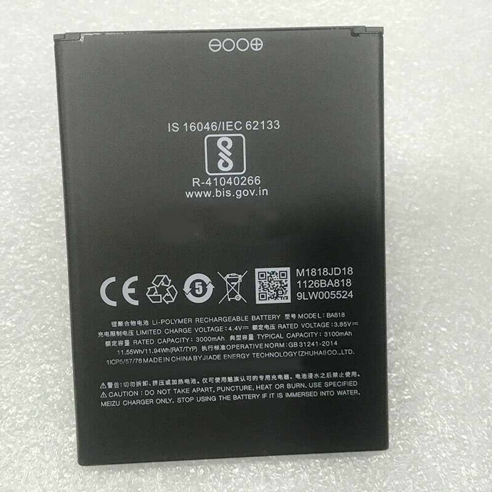 A 3000mAh/11.55Wh 3.85V/4.4V batterie