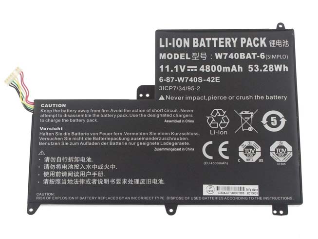 S 4800mAh/53.28Wh 11.1V batterie