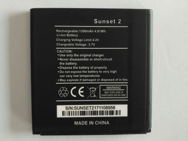 Sunset 1300mAh/4.81WH 3.7V/4.2V batterie
