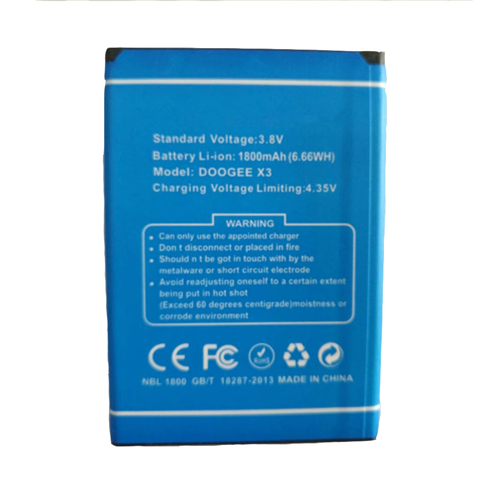 3 3.7V/4.2V 1800mAh batterie