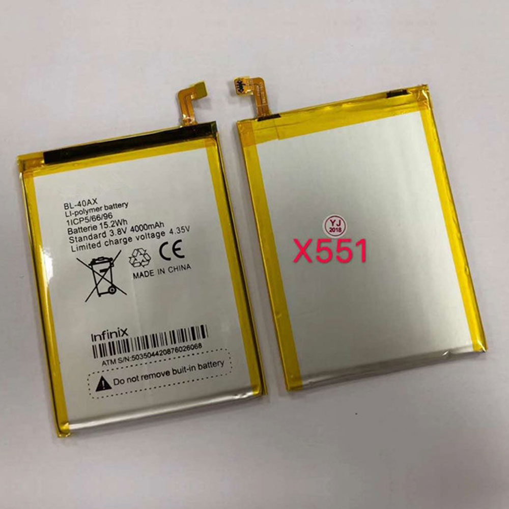 X5 4000mAh/15.2WH 3.8V/4.35V batterie