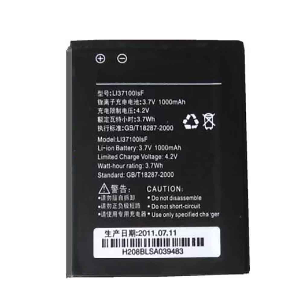 3 1000mAh 3.7V batterie