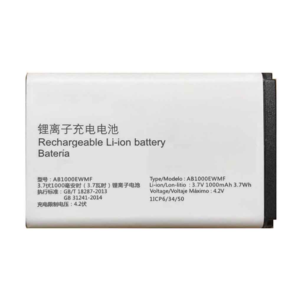 AB 1000mAh 3.7V batterie